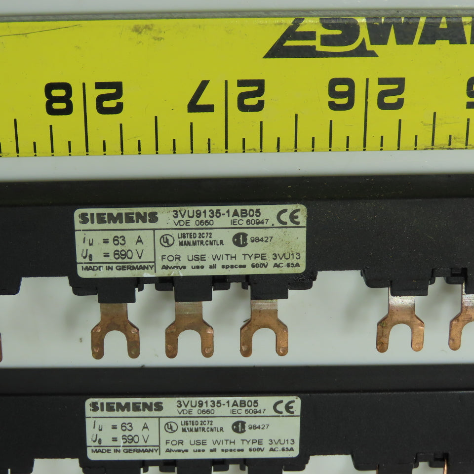 Allen Bradley 3VU9135-1AB05 3VU9135-1AB04 Misc. Bus Bar Lot Of 15