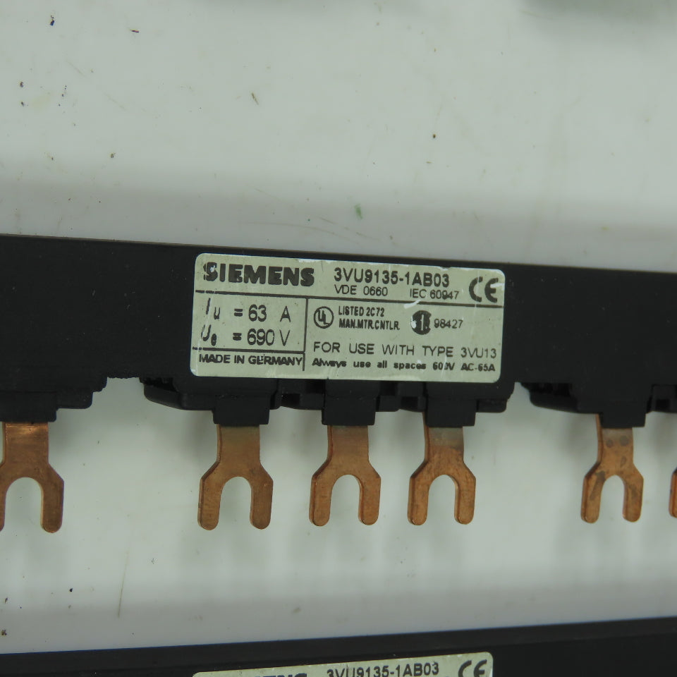 Allen Bradley 3VU9135-1AB05 3VU9135-1AB04 Misc. Bus Bar Lot Of 15