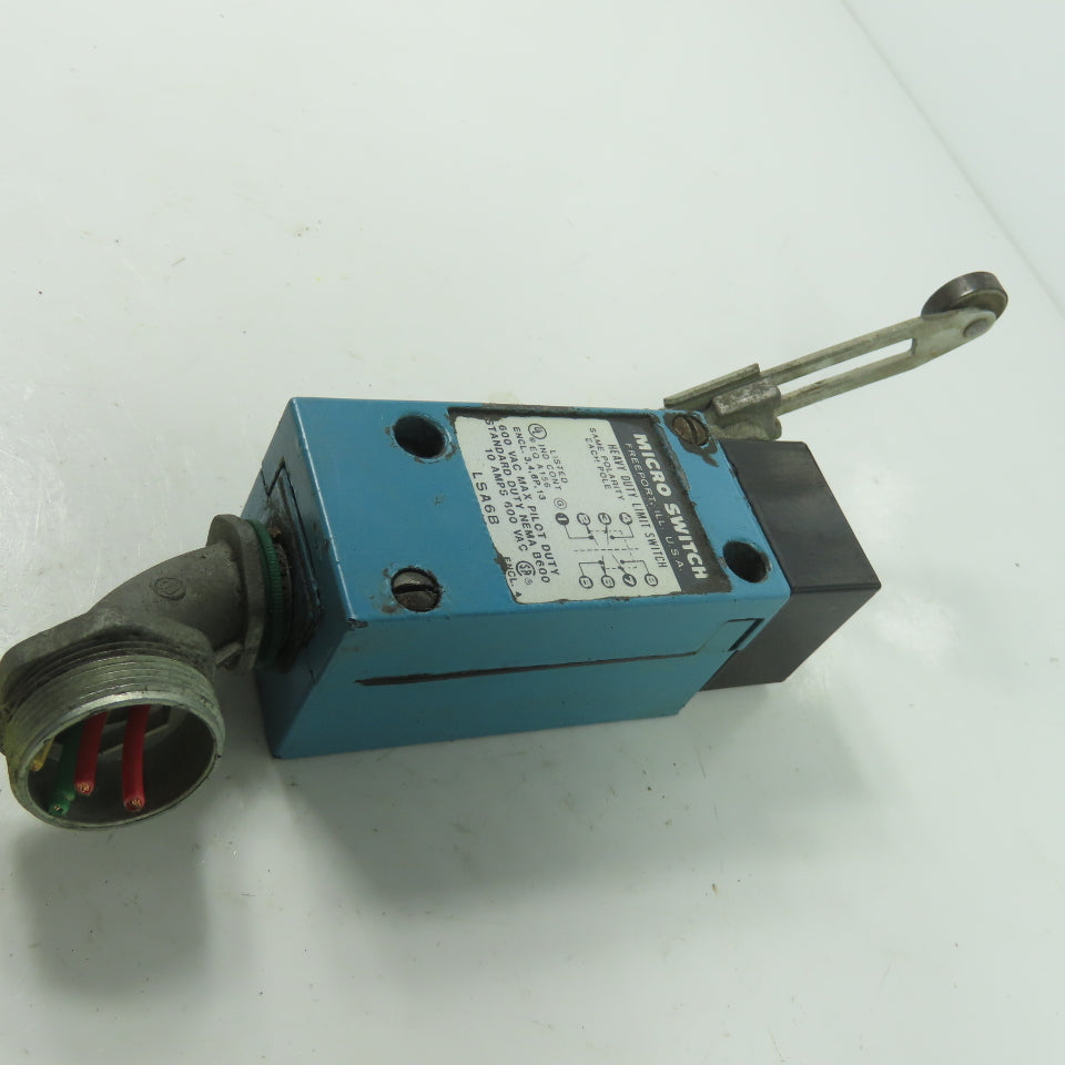 Microswitch LSA6B Heavy Duty Limit Switch Side Rotary 600VAC 10A