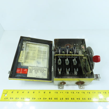 Westinghouse WHFN321 30A Heavy Duty SS Fusible Safety Disconnect Switch 240V 3PH