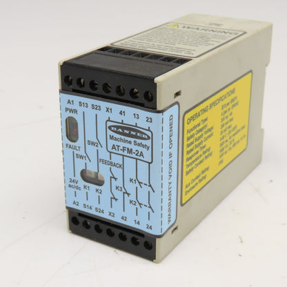 Banner AT-FM-2A 24V AC/DC 2 Channel Safety Relay