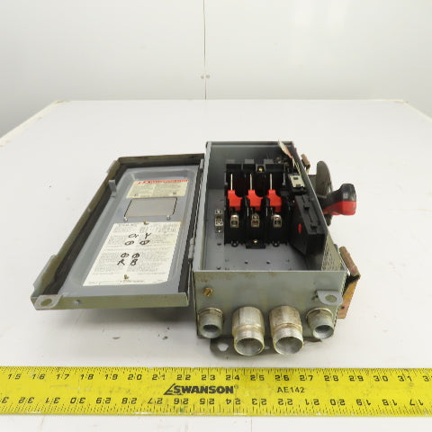 Square D CHU361AWK 30A Heavy Duty Non-Fusible Safety Disconnect Switch 600V