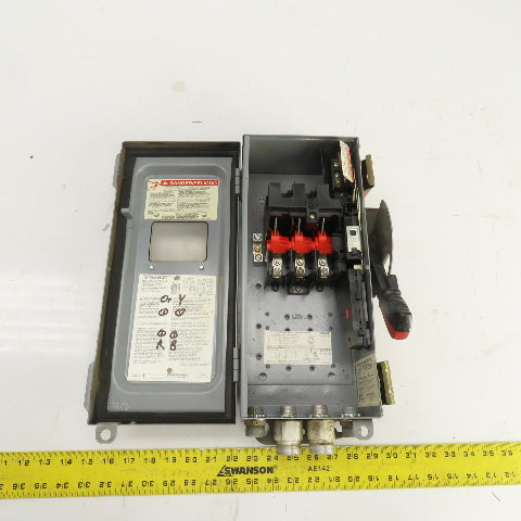 Square D CHU361AWK 30A Heavy Duty Non-Fusible Safety Disconnect Switch 600V