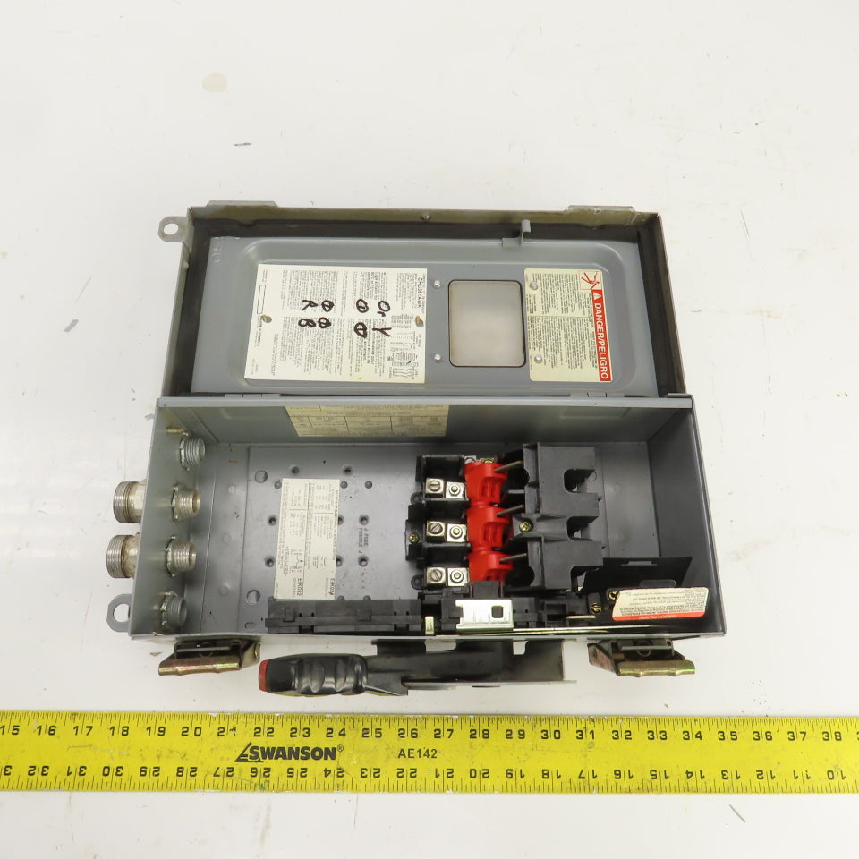 Square D CHU361AWK 30A Heavy Duty Non-Fusible Safety Disconnect Switch 600V
