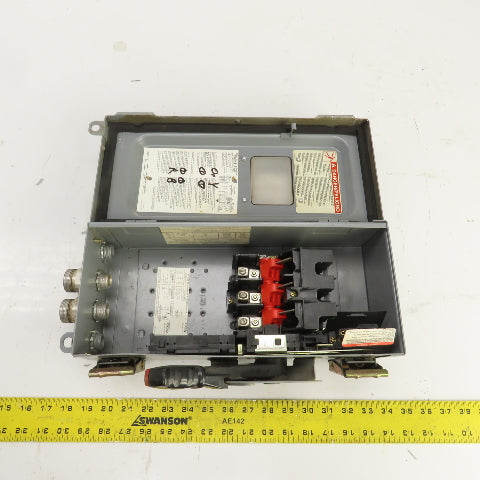 Square D CHU361AWK 30A Heavy Duty Non-Fusible Safety Disconnect Switch 600V