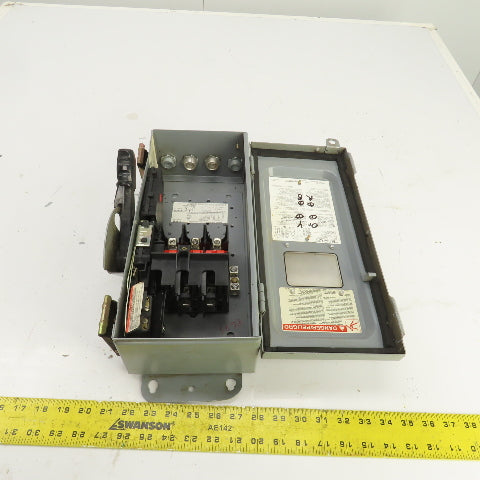 Square D CHU361AWK 30A Heavy Duty Non-Fusible Safety Disconnect Switch 600V