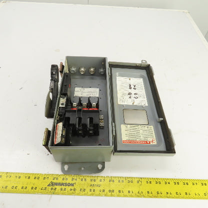 Square D CHU361AWK 30A Heavy Duty Non-Fusible Safety Disconnect Switch 600V