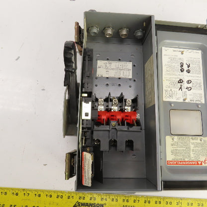 Square D CHU361AWK 30A Heavy Duty Non-Fusible Safety Disconnect Switch 600V