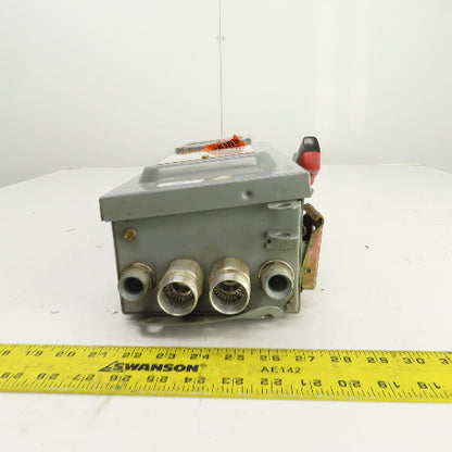 Square D CHU361AWK 30A Heavy Duty Non-Fusible Safety Disconnect Switch 600V