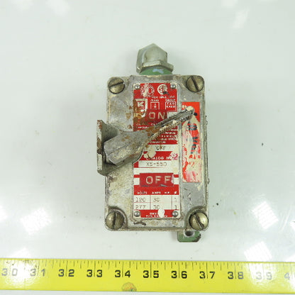Killark XS-55D 2-Position Tumbler Switch 120/277V 30A For Hazardous Location