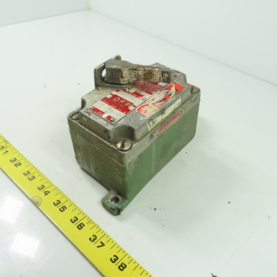Killark XS-55D 2-Position Tumbler Switch 120/277V 30A For Hazardous Location
