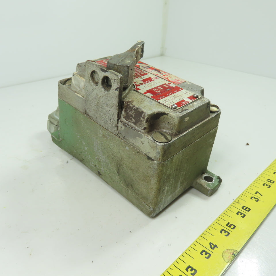 Killark XS-55D 2-Position Tumbler Switch 120/277V 30A For Hazardous Location