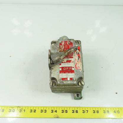 Killark XS-55D 2-Position Tumbler Switch 120/277V 30A For Hazardous Location