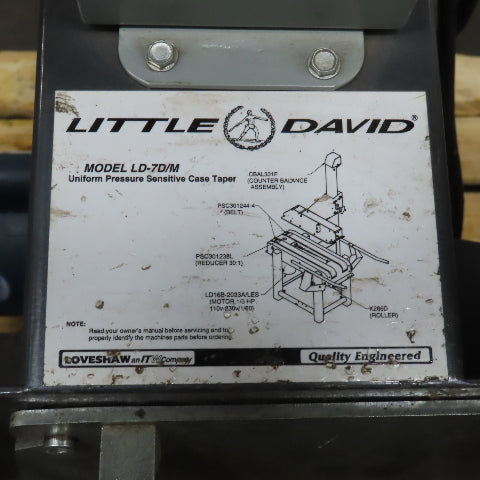 Little David LD-7D/M Semi-Automatic Uniform Case Sealer 2" Tape 115/208-20V 1PH