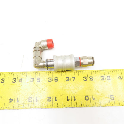8mm Push To Connect Inline Shut Off Sleeve Valve Swivel Elbow
