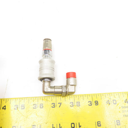 8mm Push To Connect Inline Shut Off Sleeve Valve Swivel Elbow