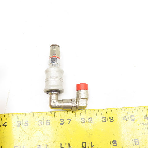 8mm Push To Connect Inline Shut Off Sleeve Valve Swivel Elbow