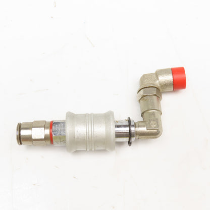 8mm Push To Connect Inline Shut Off Sleeve Valve Swivel Elbow
