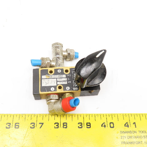 Pneumax 229.32.27 2 Position Manually Actuated Pneumatic Valve G1/8" 145PSI