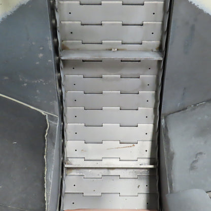 2A S.r.l 9-3/4" x 54" Hopper Feed Discharge Incline Conveyor 1.1-7.1FPM 230/480V