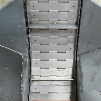 2A S.r.l 9-3/4" x 54" Hopper Feed Discharge Incline Conveyor 1.1-7.1FPM 230/480V