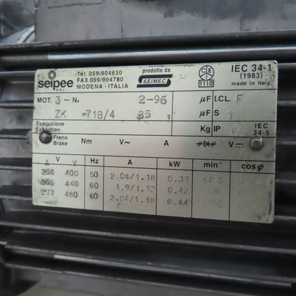 2A S.r.l 9-3/4" x 54" Hopper Feed Discharge Incline Conveyor 1.1-7.1FPM 230/480V