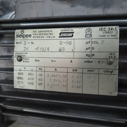 2A S.r.l 9-3/4" x 54" Hopper Feed Discharge Incline Conveyor 1.1-7.1FPM 230/480V