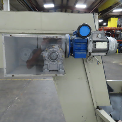 2A S.r.l 9-3/4" x 54" Hopper Feed Discharge Incline Conveyor 1.1-7.1FPM 230/480V