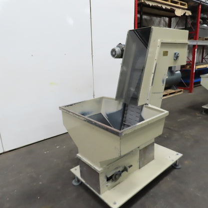 2A S.r.l 9-3/4" x 54" Hopper Feed Discharge Incline Conveyor 1.1-7.1FPM 230/480V