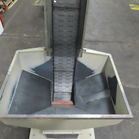 2A S.r.l 9-3/4" x 54" Hopper Feed Discharge Incline Conveyor 1.1-7.1FPM 230/480V