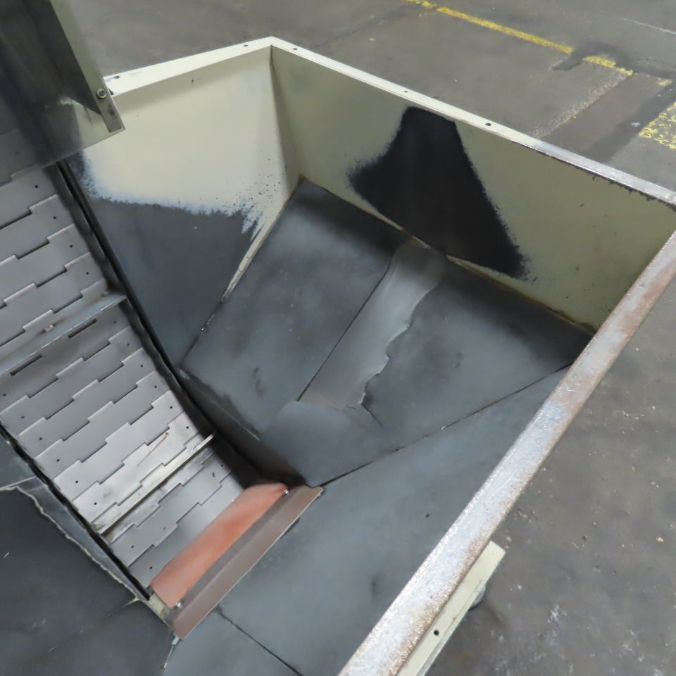 2A S.r.l 9-3/4" x 54" Hopper Feed Discharge Incline Conveyor 1.1-7.1FPM 230/480V