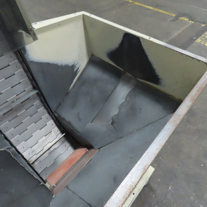 2A S.r.l 9-3/4" x 54" Hopper Feed Discharge Incline Conveyor 1.1-7.1FPM 230/480V