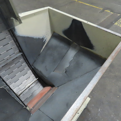 2A S.r.l 9-3/4" x 54" Hopper Feed Discharge Incline Conveyor 1.1-7.1FPM 230/480V