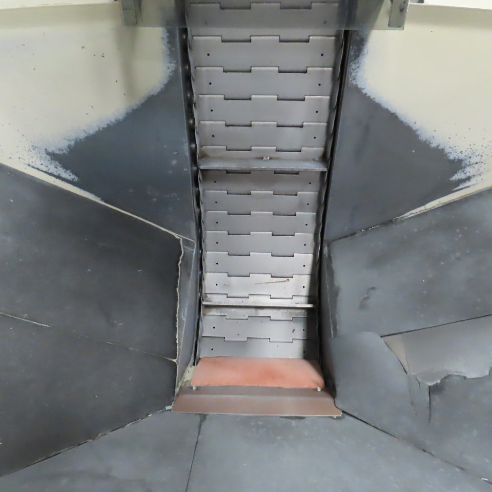 2A S.r.l 9-3/4" x 54" Hopper Feed Discharge Incline Conveyor 1.1-7.1FPM 230/480V