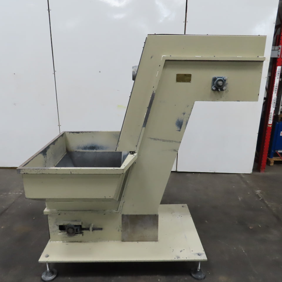 2A S.r.l 9-3/4" x 54" Hopper Feed Discharge Incline Conveyor 1.1-7.1FPM 230/480V