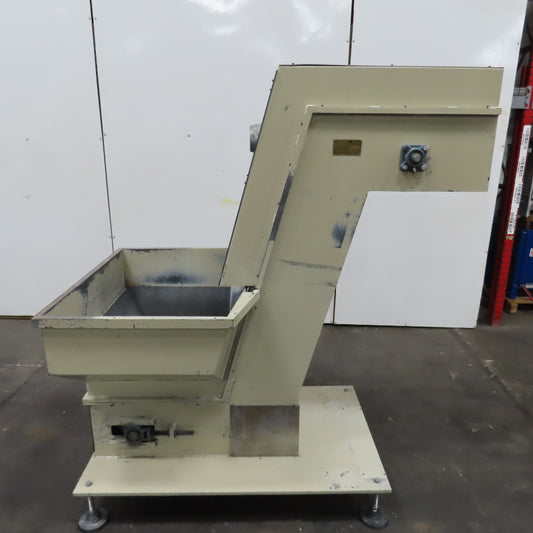 2A S.r.l 9-3/4" x 54" Hopper Feed Discharge Incline Conveyor 1.1-7.1FPM 230/480V