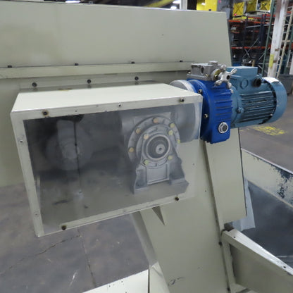 2A S.r.l 9-3/4" x 54" Hopper Feed Discharge Incline Conveyor 1.5-9.5FPM 230/480V
