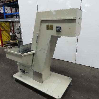 2A S.r.l 9-3/4" x 54" Hopper Feed Discharge Incline Conveyor 1.5-9.5FPM 230/480V