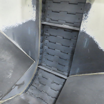 2A S.r.l 9-3/4" x 54" Hopper Feed Discharge Incline Conveyor 1.5-9.5FPM 230/480V