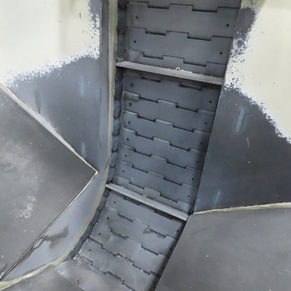 2A S.r.l 9-3/4" x 54" Hopper Feed Discharge Incline Conveyor 1.5-9.5FPM 230/480V