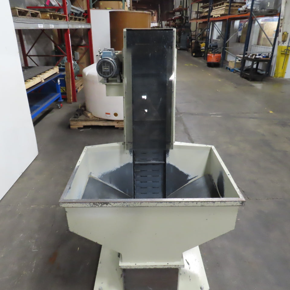2A S.r.l 9-3/4" x 54" Hopper Feed Discharge Incline Conveyor 1.5-9.5FPM 230/480V