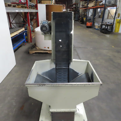 2A S.r.l 9-3/4" x 54" Hopper Feed Discharge Incline Conveyor 1.5-9.5FPM 230/480V