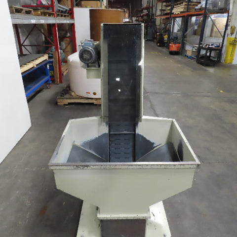2A S.r.l 9-3/4" x 54" Hopper Feed Discharge Incline Conveyor 1.5-9.5FPM 230/480V