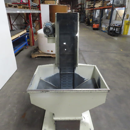 2A S.r.l 9-3/4" x 54" Hopper Feed Discharge Incline Conveyor 1.5-9.5FPM 230/480V