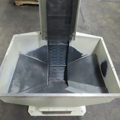 2A S.r.l 9-3/4" x 54" Hopper Feed Discharge Incline Conveyor 1.5-9.5FPM 230/480V