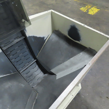 2A S.r.l 9-3/4" x 54" Hopper Feed Discharge Incline Conveyor 1.5-9.5FPM 230/480V