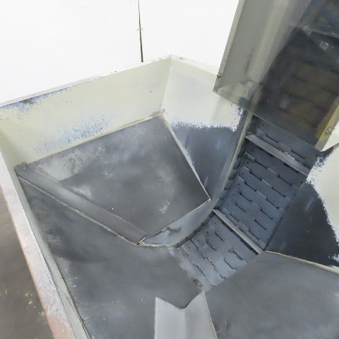2A S.r.l 9-3/4" x 54" Hopper Feed Discharge Incline Conveyor 1.5-9.5FPM 230/480V