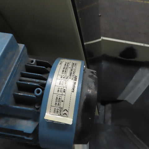2A S.r.l 9-3/4" x 54" Hopper Feed Discharge Incline Conveyor 1.5-9.5FPM 230/480V