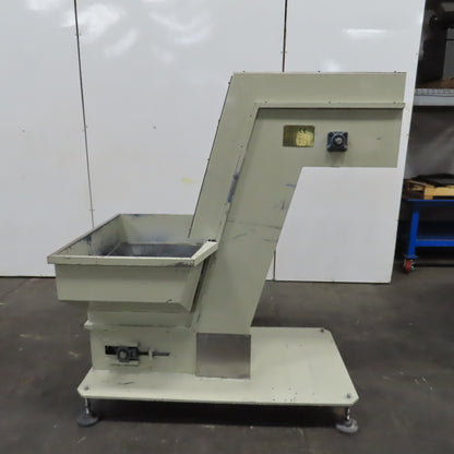 2A S.r.l 9-3/4" x 54" Hopper Feed Discharge Incline Conveyor 1.5-9.5FPM 230/480V