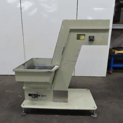 2A S.r.l 9-3/4" x 54" Hopper Feed Discharge Incline Conveyor 1.5-9.5FPM 230/480V